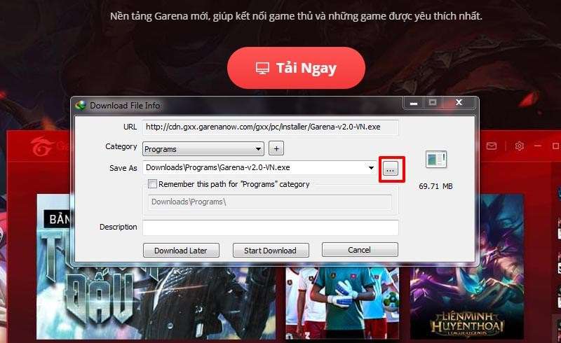 Tải Ứng Dụng Garena Trên Máy Tính