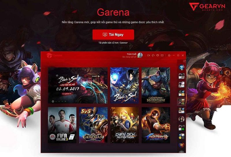 Đăng nhập qua tài khoản Garena